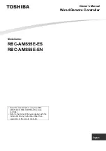 Toshiba RBC-AMS55E-EN Owner'S Manual предпросмотр