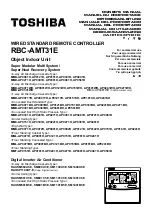 Toshiba RBC-AMT31-E Owner'S Manual предпросмотр