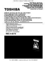 Предварительный просмотр 1 страницы Toshiba RBC-AS21E Owner'S Manual