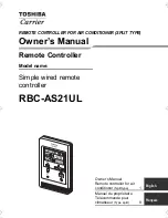Toshiba RBC-AS21UL Owner'S Manual preview