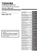 Toshiba RBC-ASC11E Owner'S Manual предпросмотр