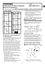 Предварительный просмотр 7 страницы Toshiba RBC-ASCU11-E Installation Manual