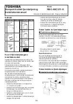 Предварительный просмотр 56 страницы Toshiba RBC-ASCU11-E Installation Manual