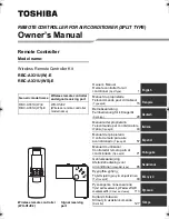 Toshiba RBC-AX31U-E Owner'S Manual preview