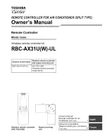 Toshiba RBC-AX31U-UL Owner'S Manual preview