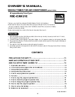 Toshiba RBC-EXW21E Owner'S Manual preview