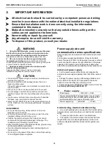 Preview for 4 page of Toshiba RBC-MTSC2 Installation Manual