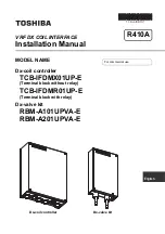 Toshiba RBM-A101UPVA-E Installation Manual preview