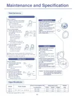 Preview for 11 page of Toshiba RC-10NMF Instruction Manual
