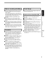 Предварительный просмотр 7 страницы Toshiba RD-KX50SU Owner'S Manual