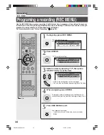 Preview for 34 page of Toshiba RD-X2 Owner'S Manual