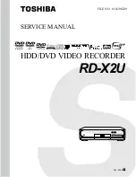 Toshiba RD-X2U Service Manual preview