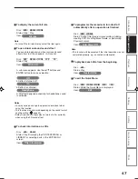 Preview for 47 page of Toshiba RD-XS30B Owner'S Manual