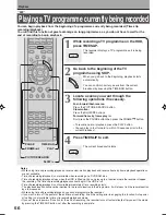 Preview for 56 page of Toshiba RD-XS30B Owner'S Manual