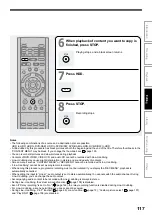 Предварительный просмотр 117 страницы Toshiba RD-XS32SB Owner'S Manual