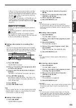 Preview for 43 page of Toshiba RD-XS32SC Owner'S Manual