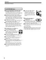 Preview for 8 page of Toshiba RD-XS34 Owner'S Manual