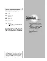 Preview for 31 page of Toshiba RD-XS34 Owner'S Manual