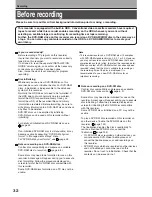 Preview for 32 page of Toshiba RD-XS34 Owner'S Manual