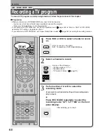 Preview for 40 page of Toshiba RD-XS34 Owner'S Manual