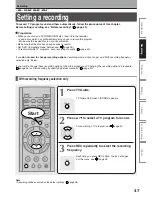 Preview for 47 page of Toshiba RD-XS34 Owner'S Manual