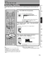 Preview for 73 page of Toshiba RD-XS34 Owner'S Manual