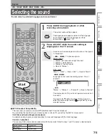 Preview for 75 page of Toshiba RD-XS34 Owner'S Manual