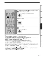 Preview for 117 page of Toshiba RD-XS34 Owner'S Manual