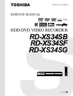 Toshiba RD-XS34SB Service Manual preview