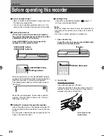 Preview for 20 page of Toshiba RD-XS55KU Owner'S Manual