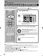 Preview for 60 page of Toshiba RD-XS55KU Owner'S Manual