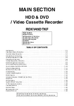 Preview for 3 page of Toshiba RDXV49DTKF Service Manual
