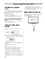 Предварительный просмотр 20 страницы Toshiba REGZA 26HL67 Owner'S Manual