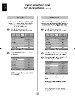 Preview for 32 page of Toshiba Regza 26WLG66 Owner'S Manual