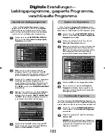 Preview for 103 page of Toshiba Regza 26WLG66 Owner'S Manual