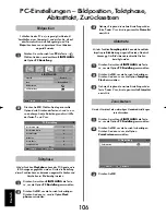 Preview for 106 page of Toshiba Regza 26WLG66 Owner'S Manual