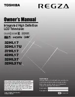 Toshiba Regza 32HL17 Owner'S Manual предпросмотр