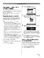 Preview for 17 page of Toshiba REGZA 32HL66 Operating Manual