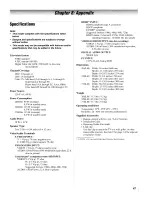 Preview for 47 page of Toshiba REGZA 32HL66 Operating Manual