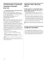 Preview for 2 page of Toshiba REGZA 32HL66 User Manual