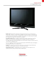 Preview for 1 page of Toshiba Regza 32HL67U Specification