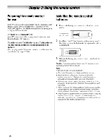 Предварительный просмотр 20 страницы Toshiba REGZA 32RV530U Owner'S Manual