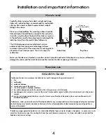 Предварительный просмотр 4 страницы Toshiba Regza 32WLT68 Owner'S Manual