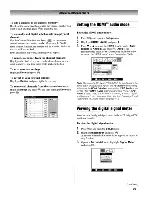 Предварительный просмотр 25 страницы Toshiba Regza 37LX96 Operating Manual