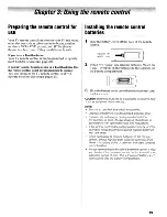 Предварительный просмотр 19 страницы Toshiba Regza 40XV645U Owner'S Manual