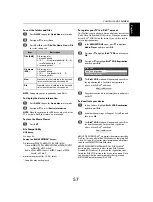 Preview for 57 page of Toshiba REGZA 40YL768 Manual