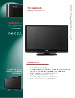 Preview for 1 page of Toshiba REGZA 42RV530U Specifications