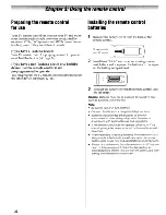 Предварительный просмотр 20 страницы Toshiba REGZA 42RV535U Owner'S Manual