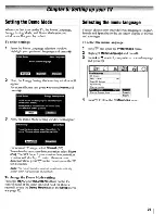 Предварительный просмотр 29 страницы Toshiba REGZA 42RV535U Owner'S Manual