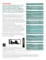 Preview for 2 page of Toshiba Regza 42XV545U Specification Sheet